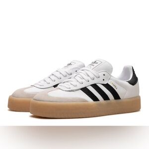 New ADIDAS ORIGINALS SAMBAE W IG5744 WHITE / BLACK  Sz 8.5